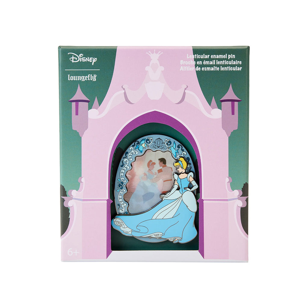 Loungefly Disney Cinderella Princess Lenticular 3 Inch Collector Box Pin