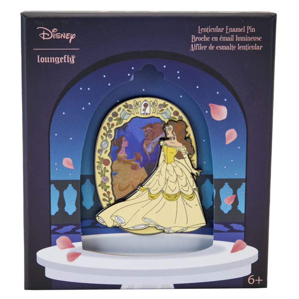 Loungefly Disney Princess Beauty And The Beast Belle Lenticular Enamel Pin