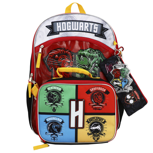 Bio World Harry Potter House Crests 5 Piece Backpack Set| Radar Toys