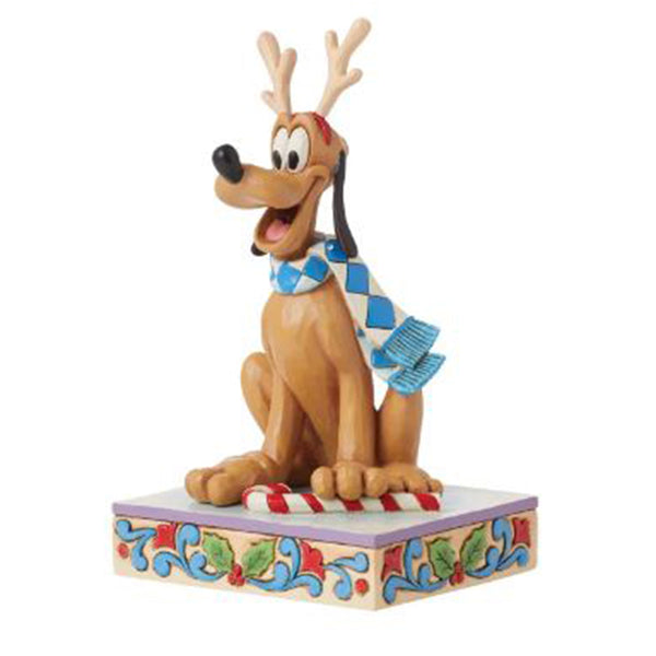 Enesco Disney Traditions Pluto Christmas Personal Dashing Rein-Dog