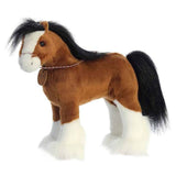 Aurora Breyer Showstoppers Clydesdale Horse 13 Inch Plush Figure - Radar Toys