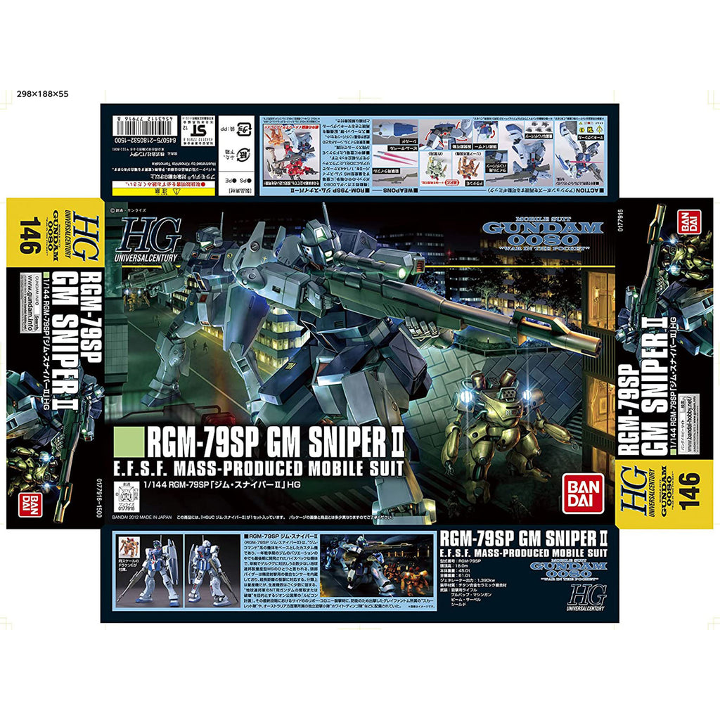 Bandai GM Sniper II Gundam HG Model Kit