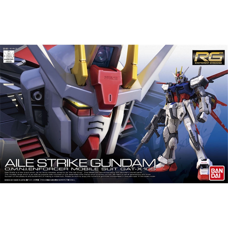 Bandai Gundam SEED Real Grade GAT-X105 Aile Strike Gundam Model Kit