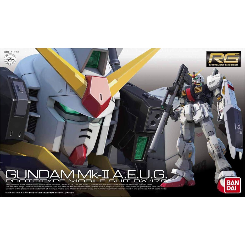 Bandai Z Gundam Real Grade Gundam MK II AEUG 1:144 Scale Model Kit - Radar Toys