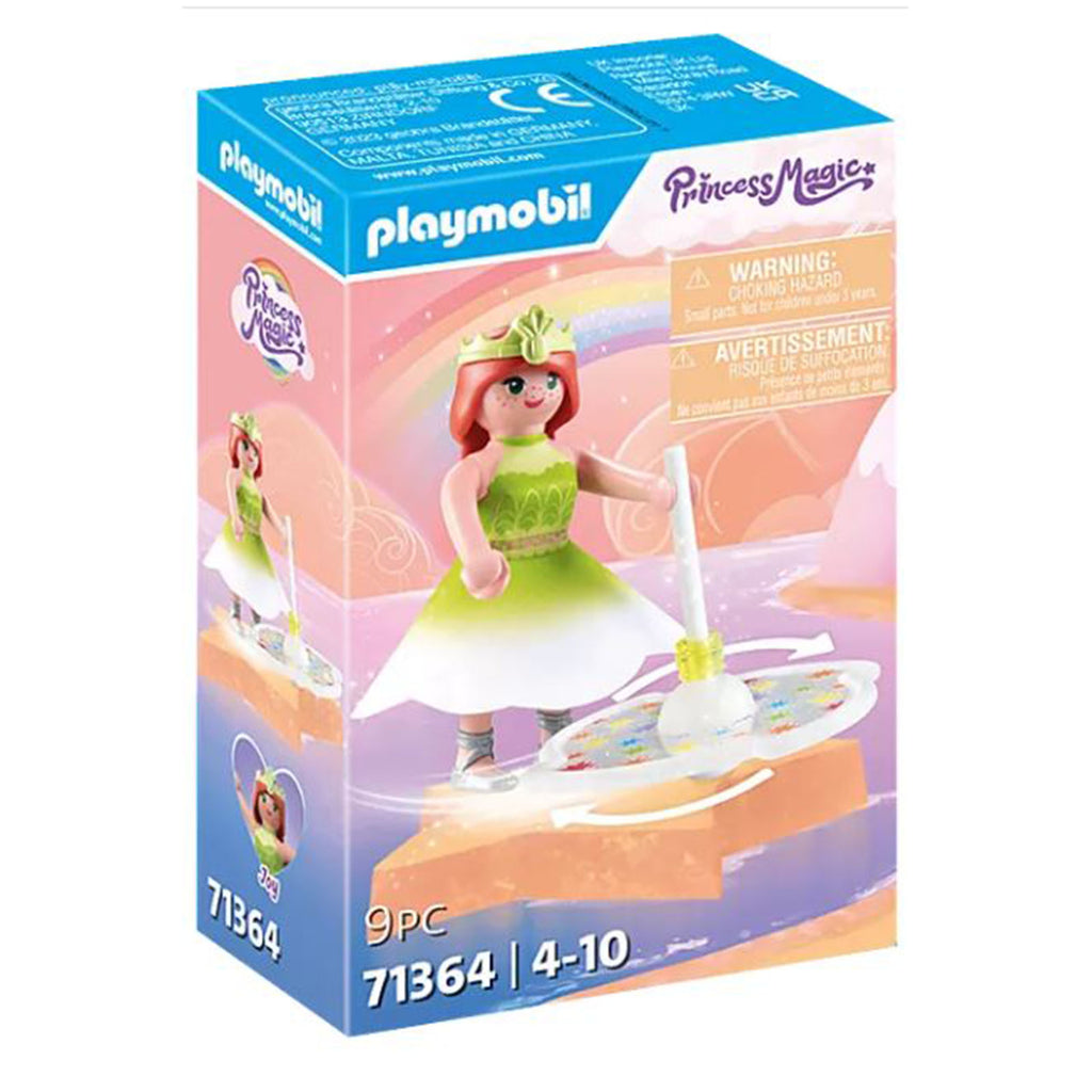 Playmobil Princess Magic Rainbow Spinning Top With Princess Building Set 71364 - Radar Toys