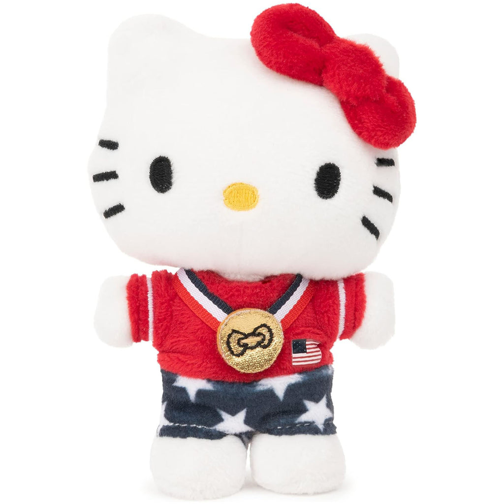 Gund Hello Kitty Team USA 4 Inch Plush Figure