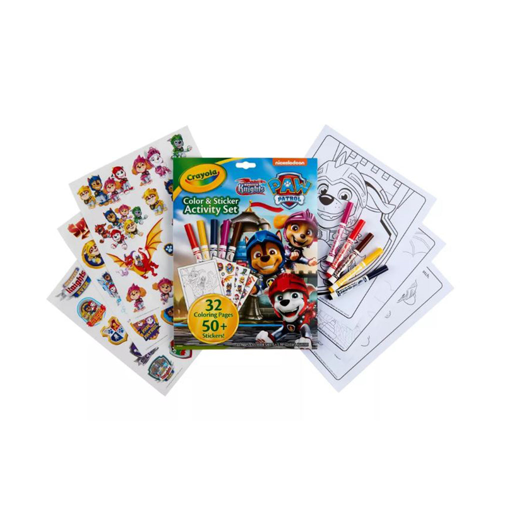 Crayola Paw Patrol Color And Sticker Activity Set - Radar Toys