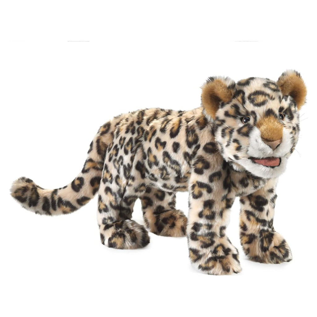 Folkmanis Leopard Cub 16 Inch Plush Puppet - Radar Toys