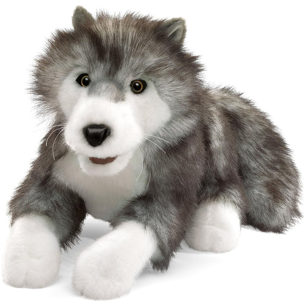 Folkmanis Timber Wolf 14 Inch Plush Puppet