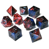 Elder Dice Mark Of The Necronomicon Raw Blood And Magic 9 Polyhedral Dice Set - Radar Toys