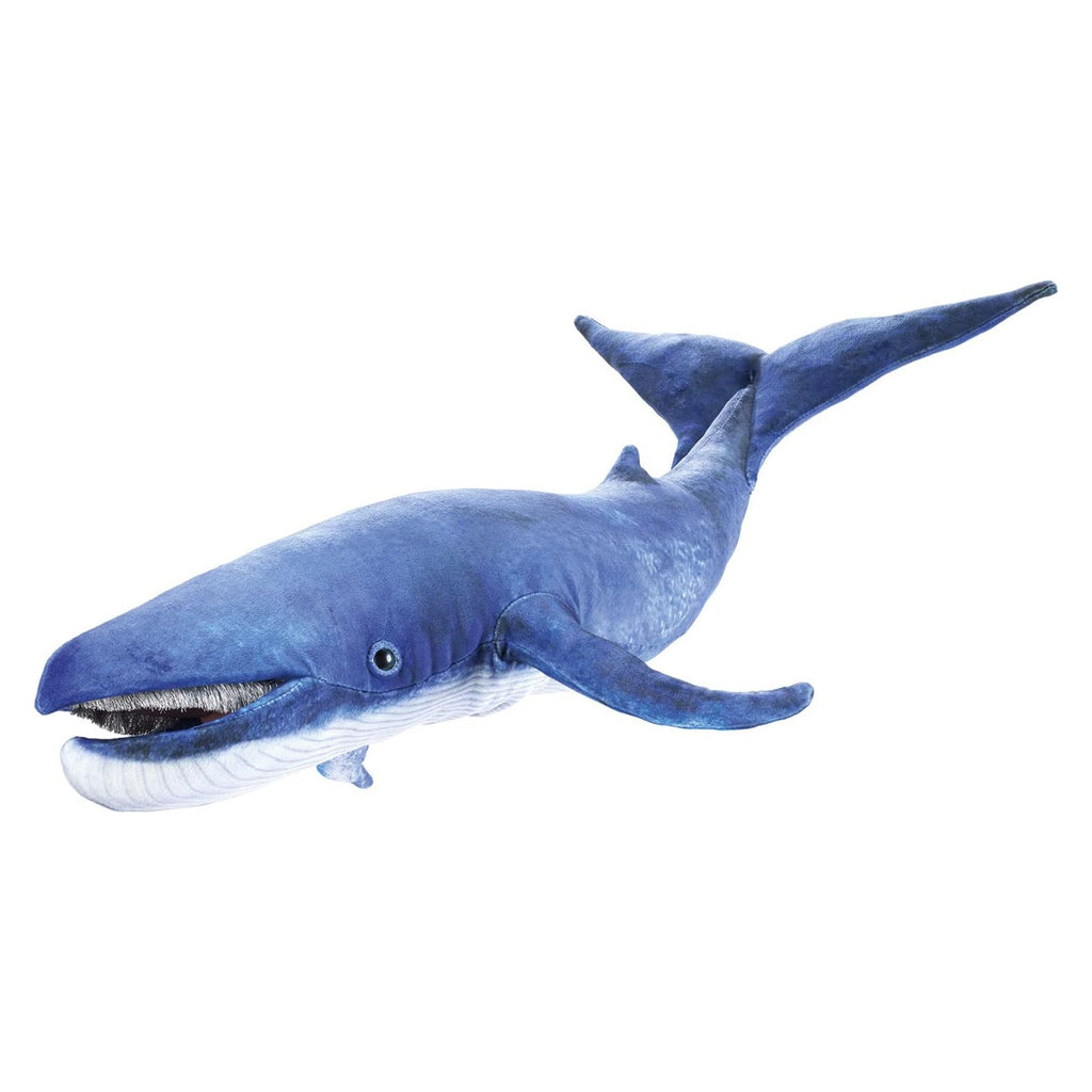 Folkmanis Blue Whale 26 Inch Plush Puppet - Radar Toys