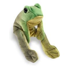 Folkmanis Mini Sitting Frog 5 Inch Plush Finger Puppet - Radar Toys