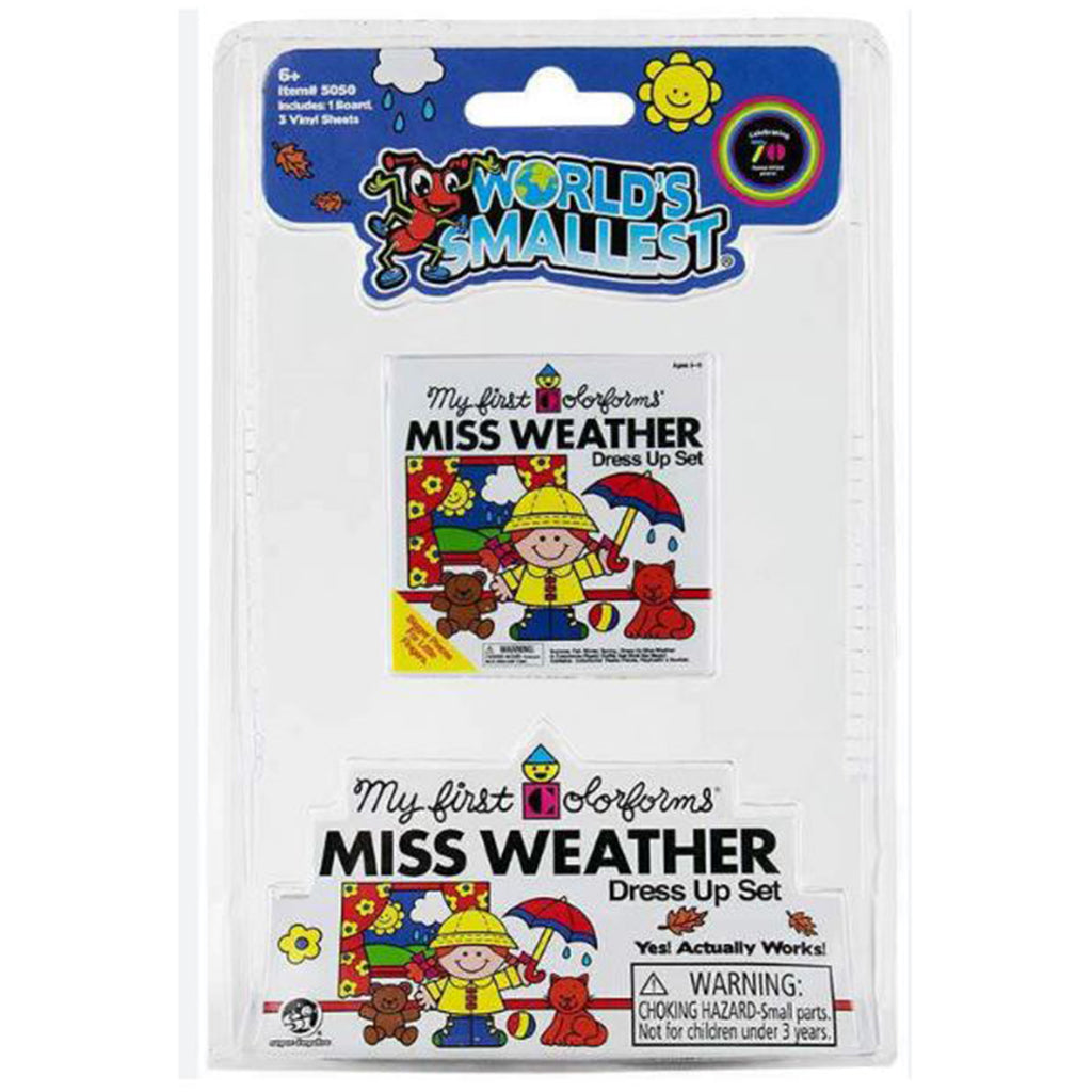 Super Impulse World's Smallest My First Colorforms Miss Weather Dress Up Set