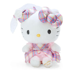 Sanrio Hello Kitty 50th Anniversary Dress Tartan 8 Inch Plush Figure - Radar Toys