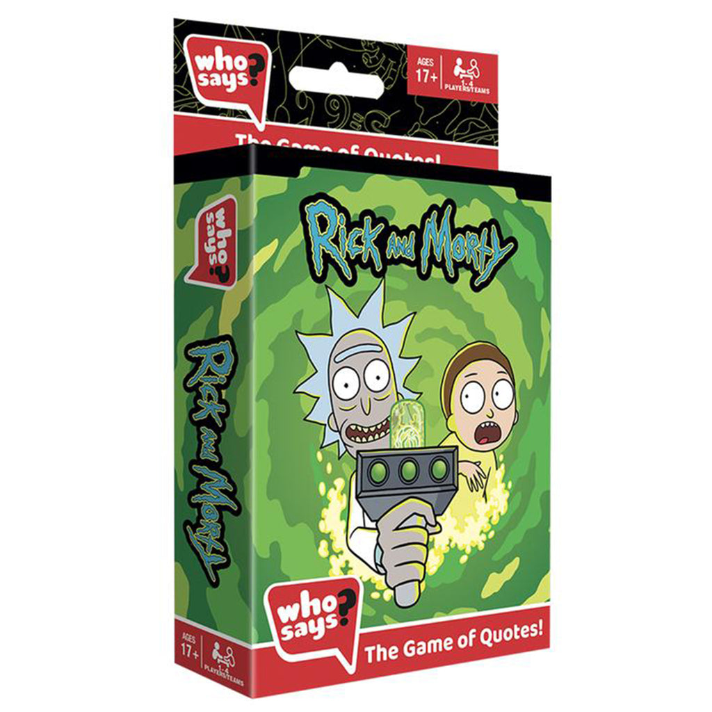 Who Says Rick And Morty Game Of Quotes Trivia Game - Radar Toys