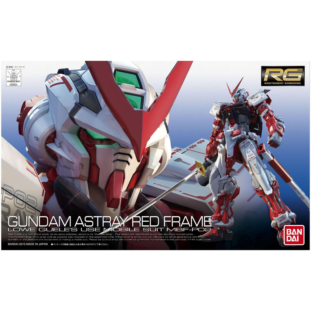 Bandai Gundam SEED Astray RG Gundam Astray Red Frame MBF-PO2 1:144 Scale Model Kit - Radar Toys