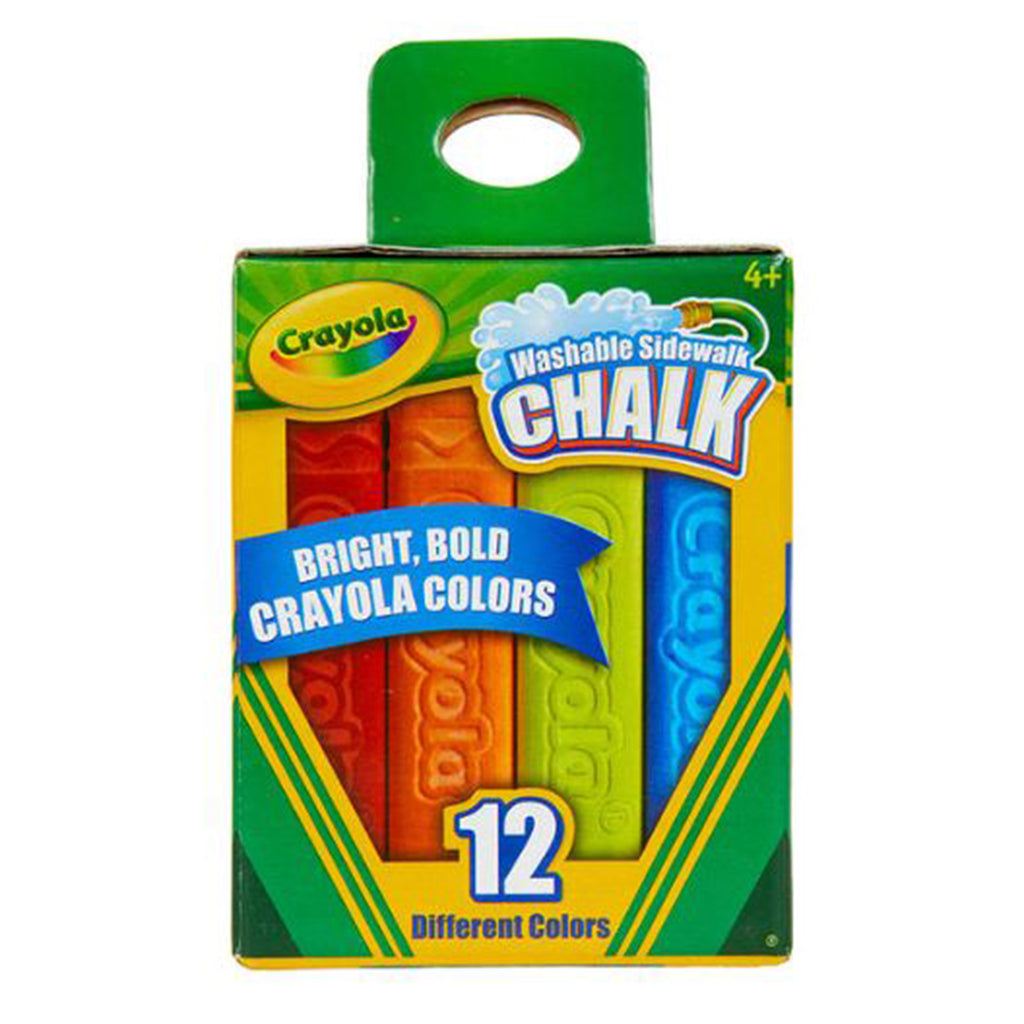 Crayola 12 Count Washable Sidewalk Chalk - Radar Toys