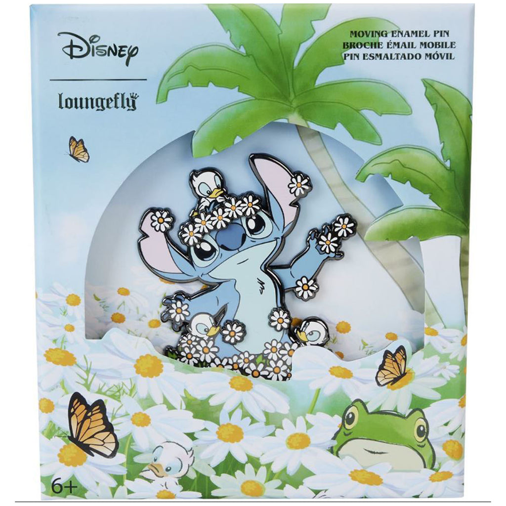 Loungefly Disney Lilo And Stitch Springtime Stitch 3 Inch Collector Box Pin - Radar Toys
