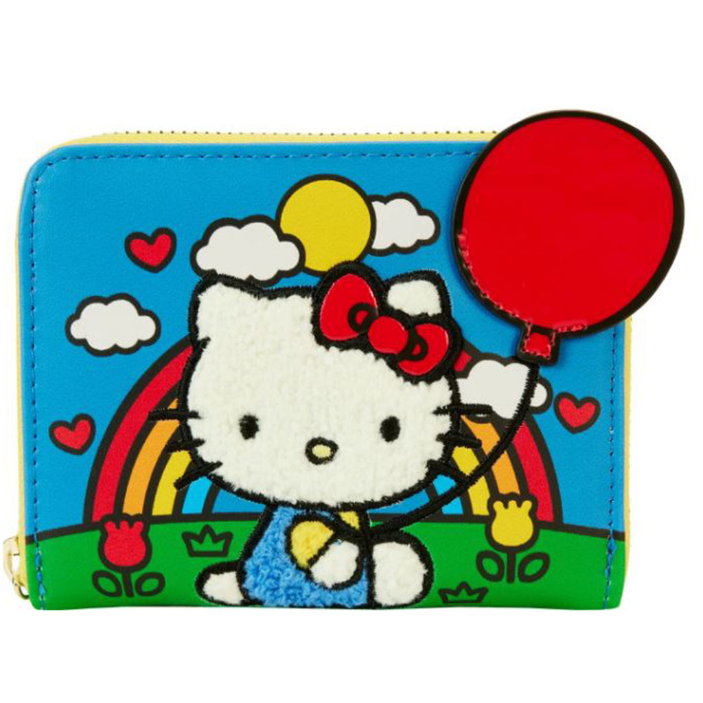 Loungefly Sanrio Hello Kitty 50th Anniversary Chenille Kitty Zip Around Wallet