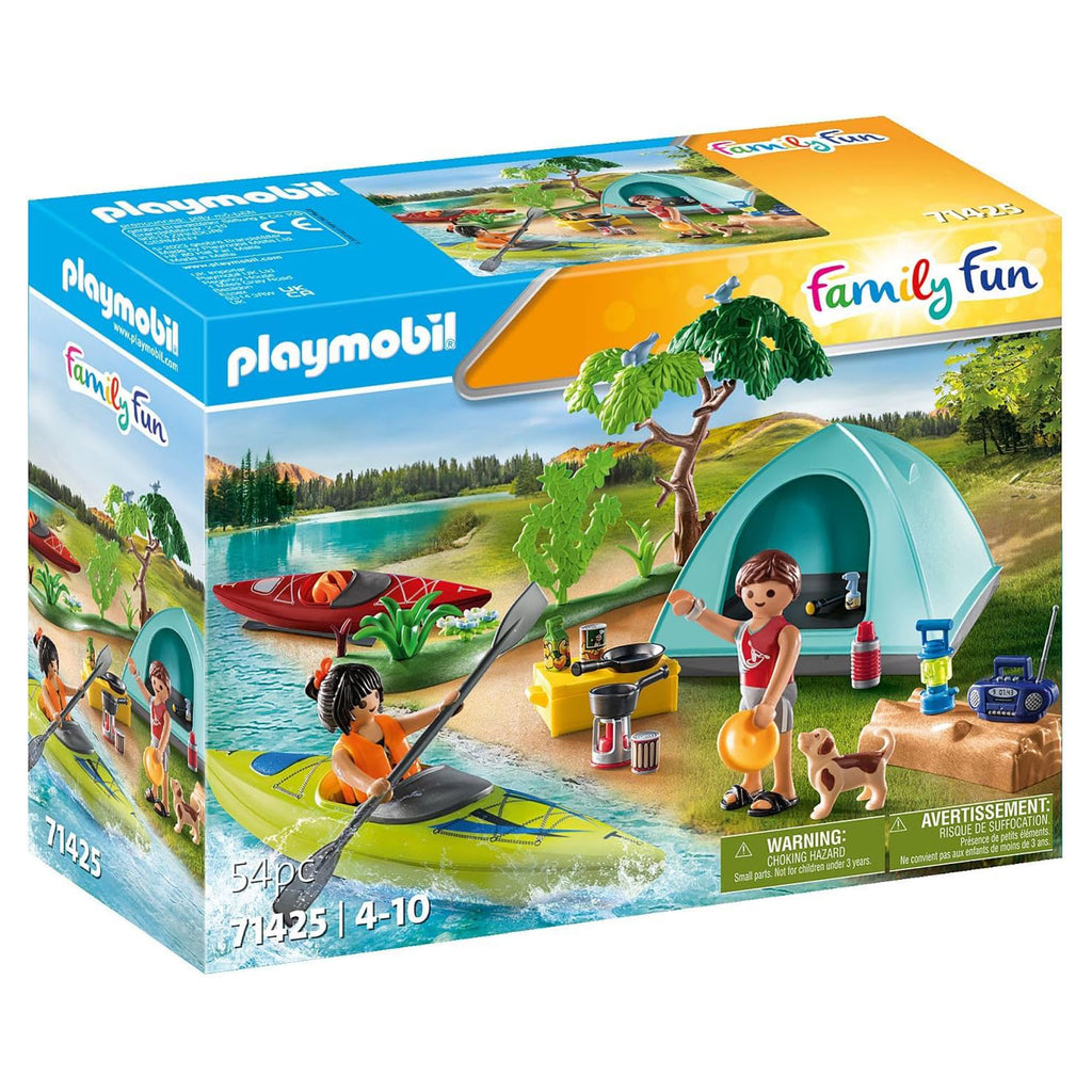 Playmobil Family Fun Camping With Campfire Building Set 71425