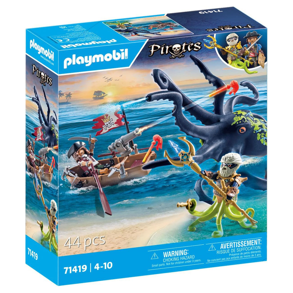 Playmobil Pirates Battle With The Giant Octopus Building Set 71419