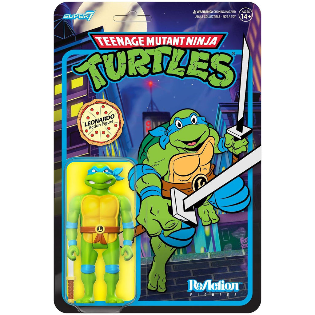 Super7 Teenage Mutant Ninja Turtles Leonardo Toon Reaction Figure - Radar Toys