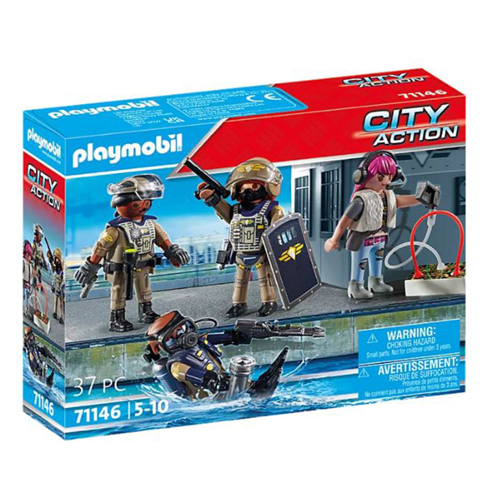 Playmobil City Action Tactical Unit Figure Building Set - Radar Toys