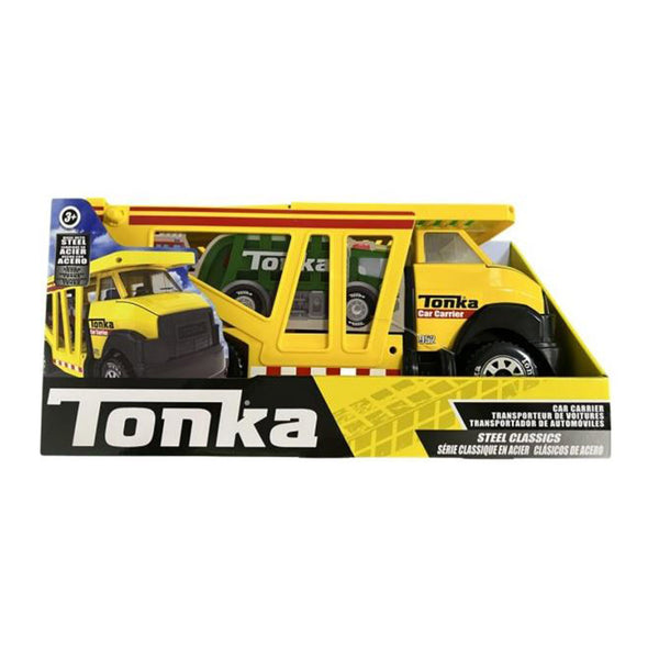 Tonka Steel 4x4 Pickup Truck Vehicle Yellow wench tailgate