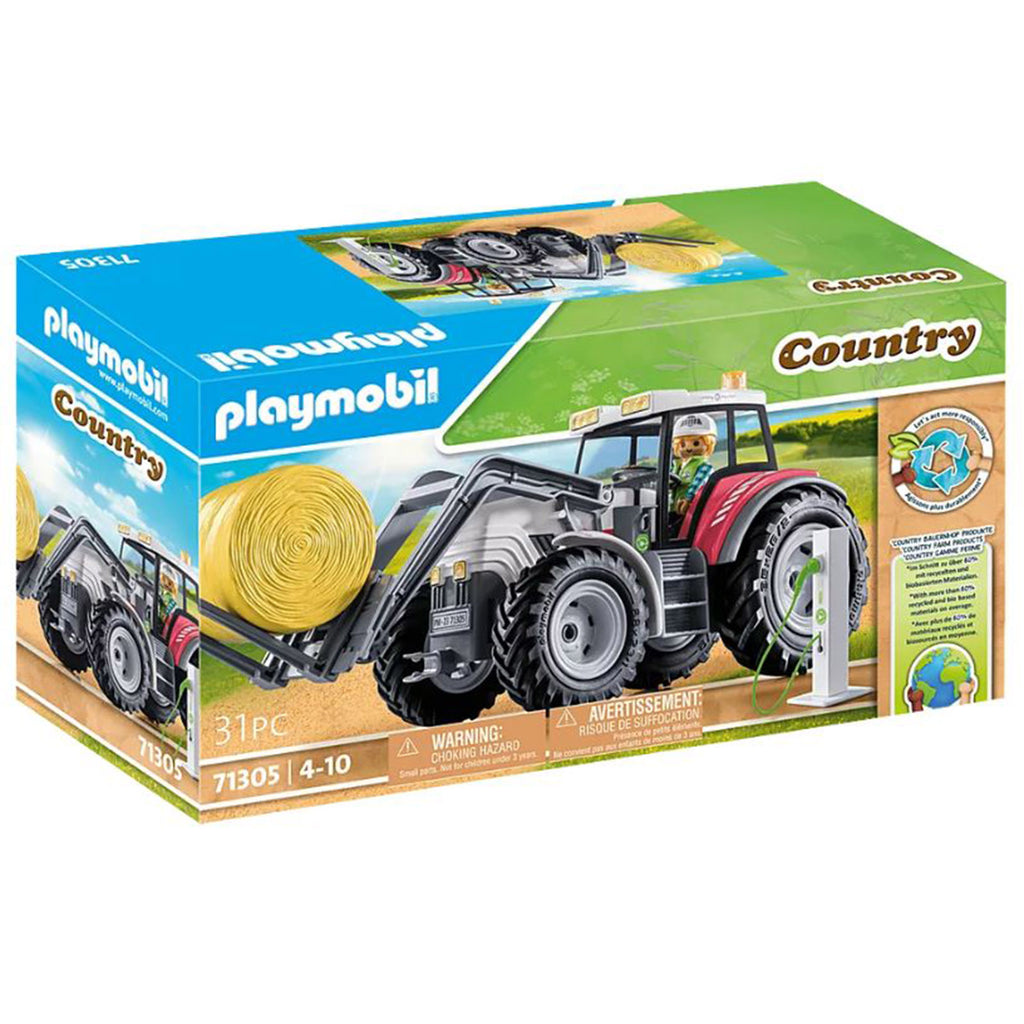 Playmobil Country Large Tractor With Accessories Building Set - Radar Toys