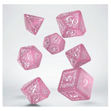 Q-Workshop Cats Daisy Pink And White 7 Piece Dice Set - Radar Toys