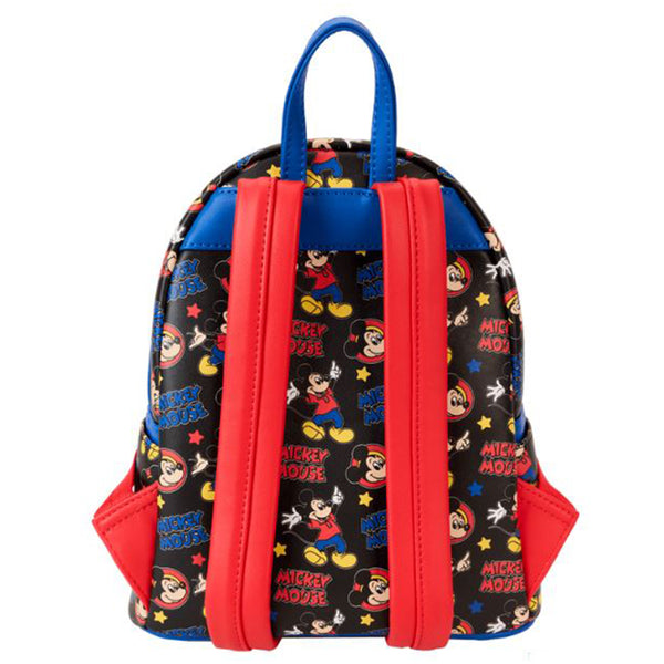 disney mickey mouse fabric mini backpack vintage Loungefly Disney Mickey Mouse Classic All Over Print Mini Backpack| Radar Toys