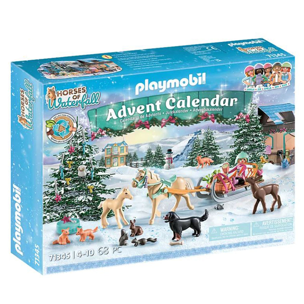 Playmobil Horses Of Waterfall Christmas Sleigh Advent Calendar 71345 - Radar Toys