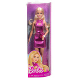 Mattel Barbie Blond Metallic Pink Mini Dress Doll - Radar Toys