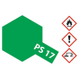 Tamiya Color PS-17 Metallic Green Polycarbonate Spray Paint 100mL - Radar Toys