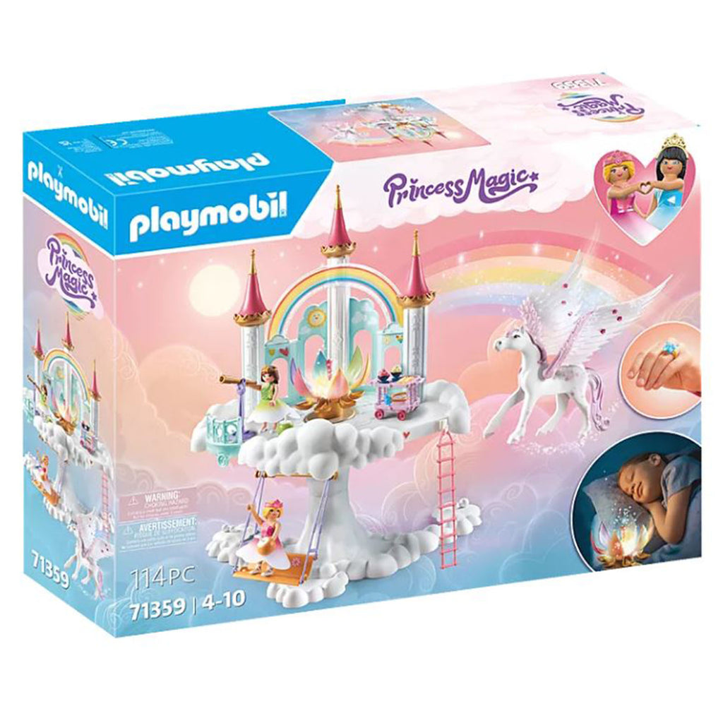Playmobil Princess Magic Rainbow Castle In The Clouds Building Set 71359 - Radar Toys