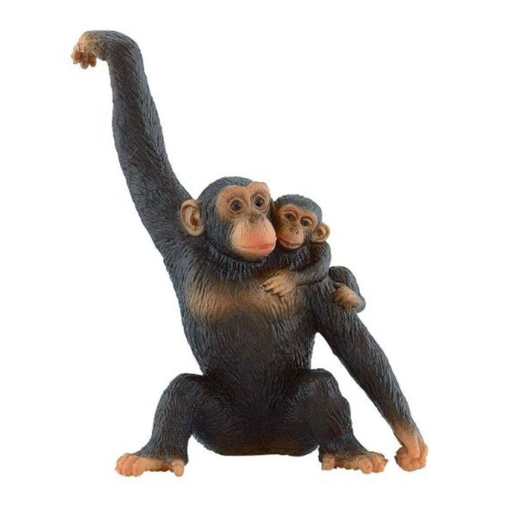 Bullyland Chimpanzee With Baby Animal Figure 63594