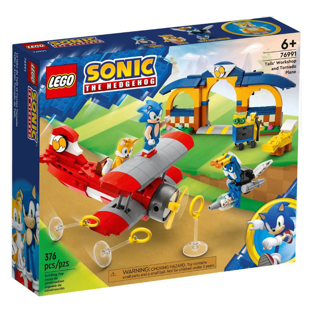 LEGO® Sonic The Hedgehog Tails' Workshop And Tornado Plane Building Set 76991 - Radar Toys