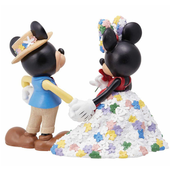 Enesco Disney Showcase Mickey And Minnie Botanical Decorative