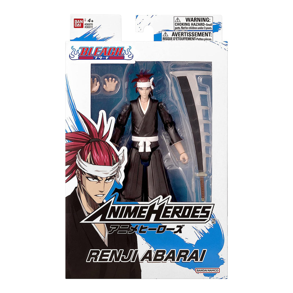 Bandai Anime Heroes Bleach Renji Abarai 1st Wave Action Figure - Radar Toys
