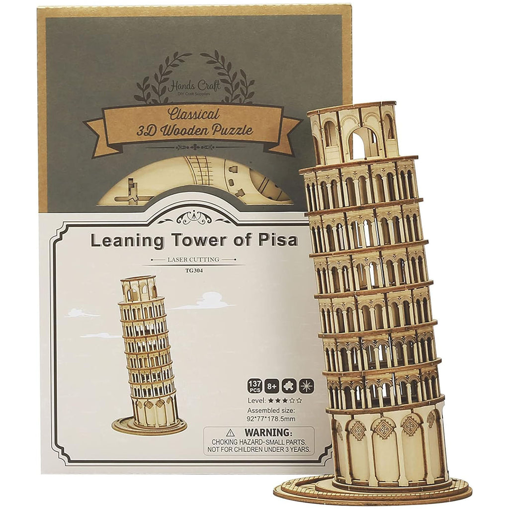 Rolife Leaning Tower Of Pisa 3D Wooden Puzzle