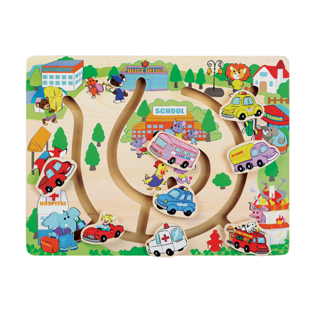 Family Games America Little Moppet Vehicle Slide Puzzle - Radar Toys