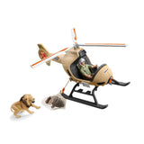 Schleich Wild Life Animal Rescue Helicopter Building Set 42476 - Radar Toys