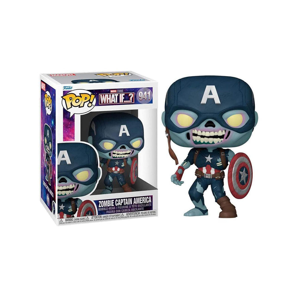Funko Marvel What If POP Zombie Captain America Vinyl Figure - Radar Toys
