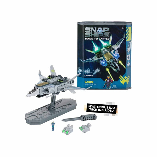 Snap Ships Sabre XF-23 Interceptor 3-In-1 Building Set | Radar Toys