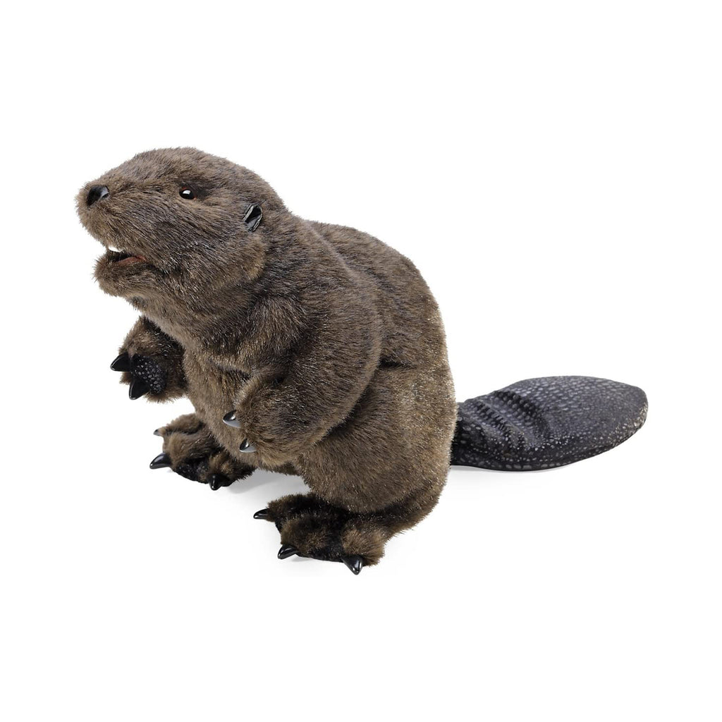 Folkmanis Beaver Puppet Plush Figure - Radar Toys