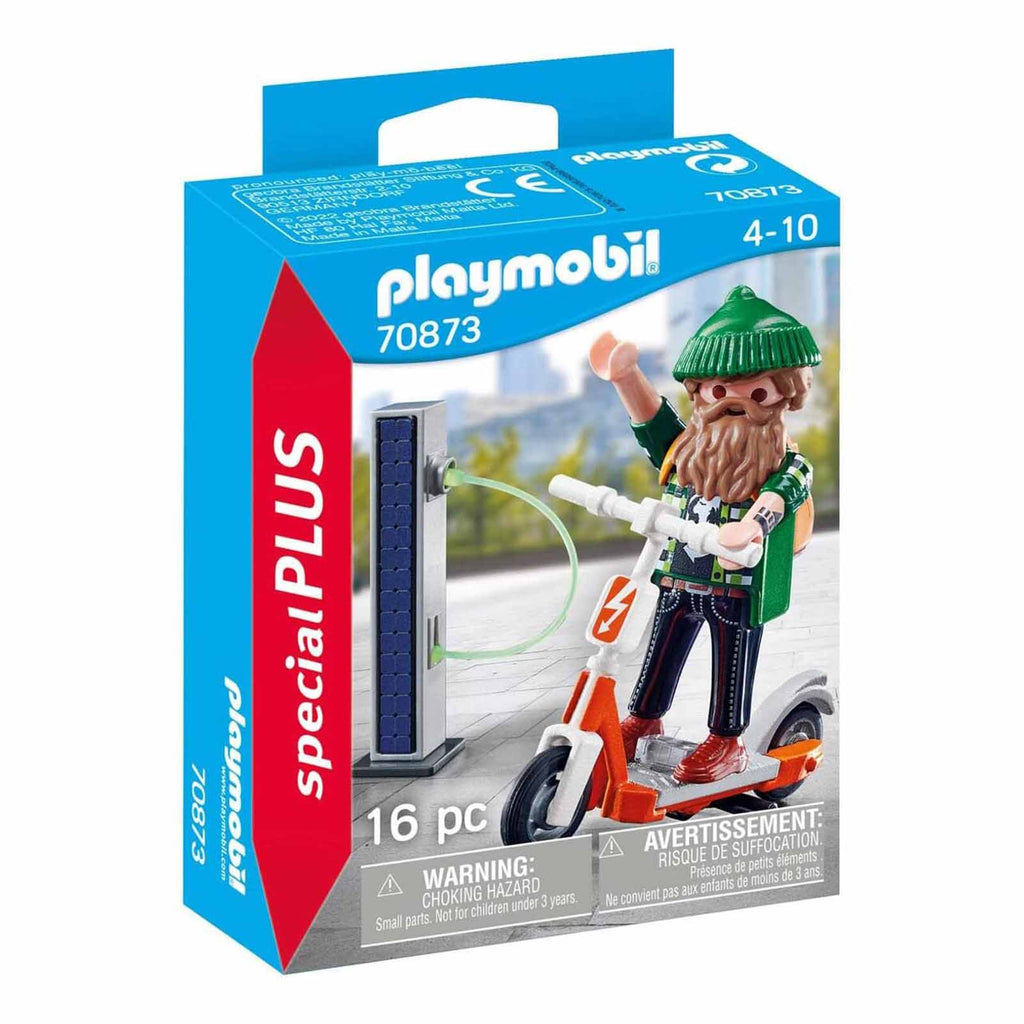 Playmobil Special Plus Hipster With E Scooter Building Set 70873