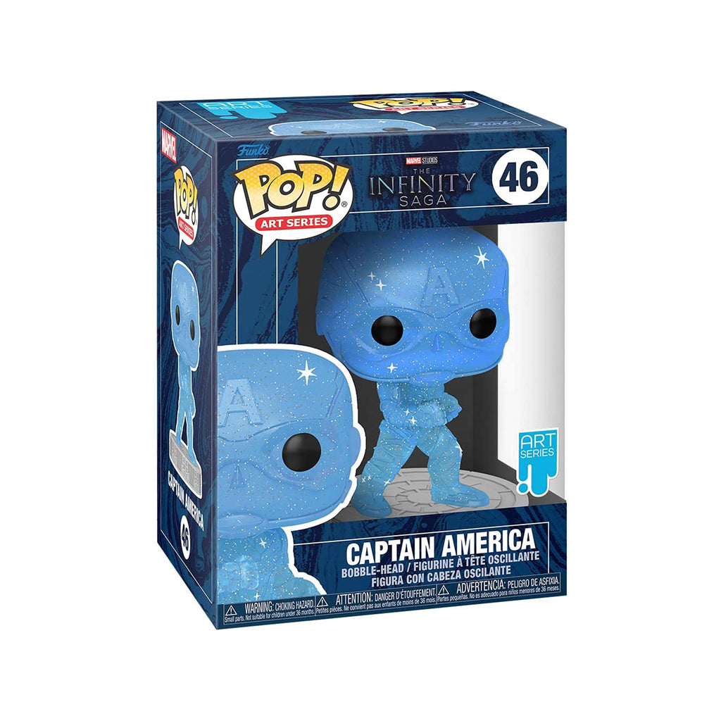 Funko Avengers POP Captain America Blue Artist Series Vinyl Figure