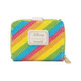 Loungefly Disney Sequin Rainbow Zip Around Wallet - Radar Toys