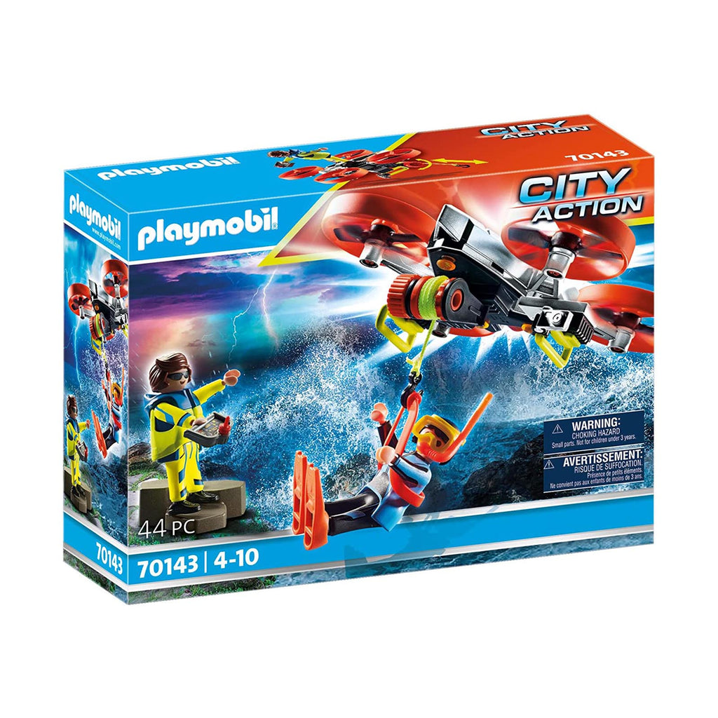 Playmobil City Action Diver Rescue With Drone Building Set 70143