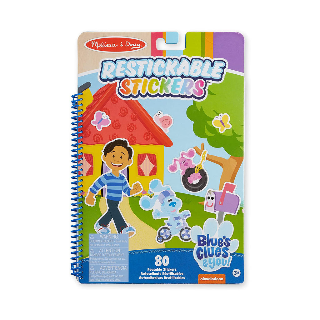 Melissa And Doug Blues Clues And You 80 Reusable Restickable Stickers Set